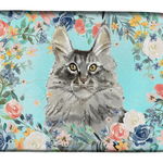 Caroline`s Treasures Carolines Comorile CK3393DDM Maine Coon flori de primăvară Dish Uscare Mat Multicolore 14 x 21, 