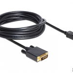 Cablu de conectare , Delock , Displayport 1.2 tata la DVI 24+1 tata , 5 m , negru, Delock