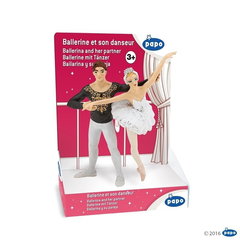 Set Jucarii Papo, Balerina si Partenerul ei, Dimensiuni 9 x 5 x 10.5 cm, 3 ani+