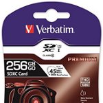 Card SDXC Premium 256GB VERBATIM, Class 10, VERBATIM