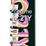 Telefon Mobil Realme C21Y, Procesor Unisoc T610 Octa Core, IPS LCD Capacitive touchscreen 6.5inch, 3GB RAM, 32GB Flash, Camera Duala 13+2MP, Wi-Fi, 4G, Dual Sim, Android (Negru), Realme