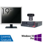 Pachet Calculator Fujitsu E410, Intel Core i3-3220 3.30GHz, 4GB DDR3, 500GB SATA + Monitor 19 Inch + Webcam + Tastatura si Mouse + Windows 10 Pro, FUJITSU SIEMENS