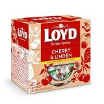 Loyd Cherry Linden ceai piramida 20 buc
