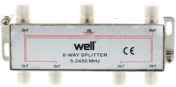 
Spliter CATV 6 Cai, 2450 MHz Well
