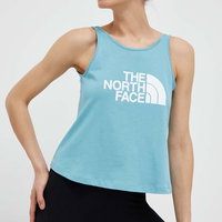 The North Face top din bumbac culoarea turcoaz, The North Face