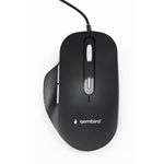 GEMBIRD MOUSE GEMBIRD cu fir, pt. PC sau NB, USB, optic, 3600 dpi, butoane-scroll 6-1, Negru, MUS-6B-02, GEMBIRD