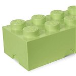 Cutie depozitare lego 2x4 verde fistic, Lego