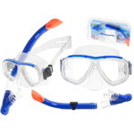 Set masca si tub snorkeling Luka, silicon si plastic, 16x10x6,5cm, transparent