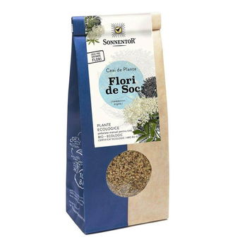 Ceai de Flori de Soc Sonnentor, bio, 80 g, Sonnentor