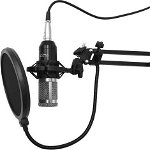 Mikrofon Media-Tech Mikrofon studyjny z zestawem akcesoriów pojemnociowy MT397S srebrny, Media-Tech