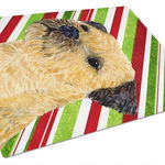 Caroline`s Treasures Border Terrier Bomboane trestie de zahăr de vacanță de Crăciun de sticlă de tăiere Bord mare Multi 12H x 16W, 
