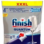 Detergent de vase pentru masina de spalat Finish Quantum, 60 tablete