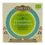 Ceai premium Hari Tea - Tummy in Harmony - honeybush si scortisoara 10 saculeti, bio, 20 g