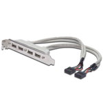 Cablu cu suport, Assmann, USB, Gri