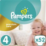 Scutece Pampers Premium Care 4, 8-14 kg, 52 buc., Pampers