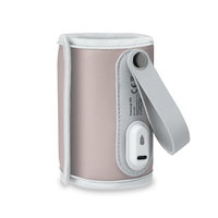 Set incalzitor biberoane, Lionelo, ThermUp Go, portabil, USB, Gri + 2x biberoane, Philips Avent, Cu supapa AirFree, 0 luni+, 125 ml, Alb