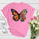 Tricou dama Fluturi fluture floral #4, engros, 