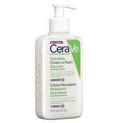 Crema de curatare spumanta si hidratanta  pentru fata - cu ceramide si acid hialuronic - ten nomal-uscat  - 236 ml, CeraVe