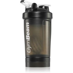 Shaker compartimentat Blend Bottle Black White 600 ml - GymBeam