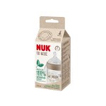 Biberon Nuk for Nature PP 150 ml, Control Temperatura, Tetina Silicon S, Crem, Nuk