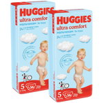 Scutece Huggies Ultra Comfort Virtual Pack 5, Boy, 12-22 kg, 112 buc, Huggies
