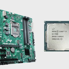 Placa de baza Asus PRIME Q270M-C, Socket 1151, mATX, fara Shield Cooler + Procesor Intel Core i5-7500 3.40GHz