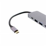 WELL Adaptor USB-C - HDMI 4K, 2x USB3.0, cititor card, USB-C PD 60W; Cod EAN: 5948636036473