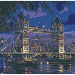 Set pictura pe numere Tower Bridge 1110, Painting by numbers