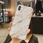 Husa pentru Apple iPhone 11, Luxurious, Marble, Silicon, Roz, OEM