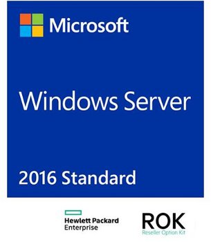 Sistem de operare server HPE Microsoft Server 2016 Standard, 1 Licenta, 16 Core, ROK OEM