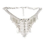 Bijuterii Femei CRISTABELLE Pave Crystal Frontal Bib Necklace CRY