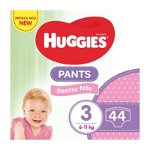Scutece Pants Jumbo Girl Nr. 3, 6-11 kg, 44 bucati, Huggies, HUGGIES