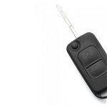Mercedes Benz Carcasa tip cheie briceag cu 2 butoane lama 2 piste, AutoScan