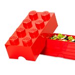 Cutie depozitare LEGO 2x4 rosu