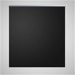 Jaluzea opacă rulabilă, 160 x 230 cm, negru, vidaXL