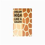 Agenda A5 nedatata cu mesaj Dream High Like A Giraffe, motiv Girafa