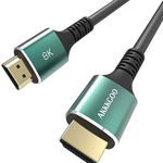 Cablu HDMI AKKKGOO, 8K, negru/verde, 3 m, 