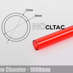 Tub BitsPower Crystal Link 12/10 mm, 1000 mm, roșu (BP-NCCLT12ACIRD-L1000), BitsPower
