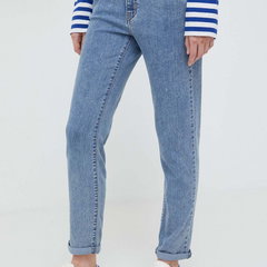 Levi's jeansi MID RISE BOYFRIEND femei, culoarea albastru marin, Levi's