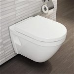 Set WC suspendat Vitra S50 54cm, cu functie de bideu si capac inchidere lenta