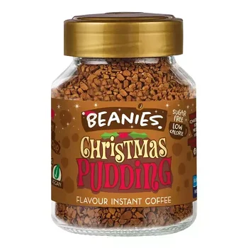 Cafea Instant cu Aromă de Budincă de Crăciun - Christmas Pudding, 50g | Beanies, Beanies