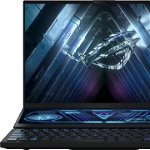 Laptop Gaming ASUS ROG Zephyrus Duo 16 GX650RX cu procesor AMD Ryzen™ 9 6900HX, 16", QHD+, 165Hz, 32GB, 1TB SSD, NVIDIA® GeForce RTX™ 3080 Ti, Windows 11 Home, Black