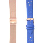 Ceasuri Barbati Rachel Roy Metal Mesh Moon Star Print Apple Watch Strap - Set of 2 Navy Rose Gold