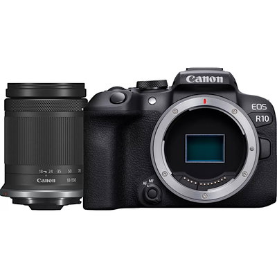 Canon Aparat foto mirrorless KIT Canon EOS R10 + obiectiv RF-S 18-150mm F3.5-6.3, IS STM, Negru, Canon