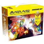 Set de constructie magnetic - 83 piese, MAGPLAYER, 2-3 ani +, MAGPLAYER