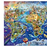 Puzzle Schmidt - Descoperim lumea, 1.000 piese (58288), Schmidt
