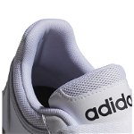 adidas Sportswear, Pantofi sport din piele ecologica Hoops 3.0, Alb murdar/Negru
