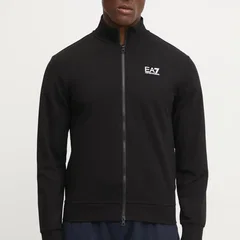 EA7 Emporio Armani Bluză 8NPM31 PJVRZ 1200 Negru Regular Fit