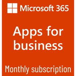 Microsoft Microsoft 365 Apps for business-Monthly Subscription (1 month), Microsoft