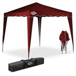 Pavilion gradina Capri, Pliabil, Sistem pop-up, Rosu, 3 x 3 m, 